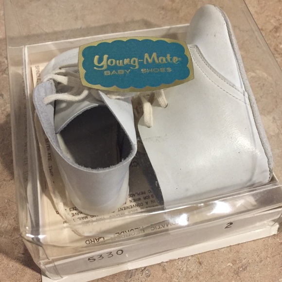 Young-Mate Other - Baby Shoes White Vintage Young-Mate 1960's